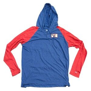 Chicago Cubs Logo MLB Red & Blue Hoodie New Era Genuine Merchandise